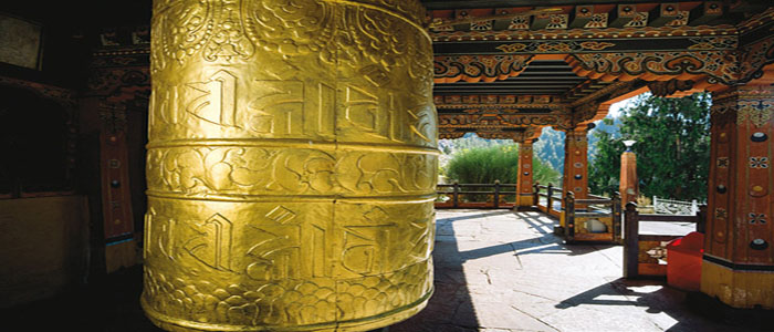 Bhutan prayer wheel 