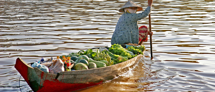 boat on Mekong