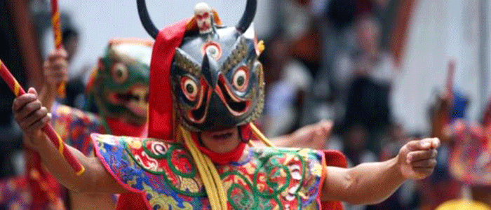 Bhutan festival costume