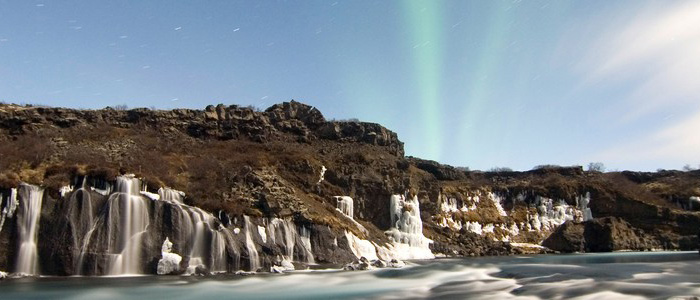 Guided Iceland Circle Northern lights and Hraunfossar