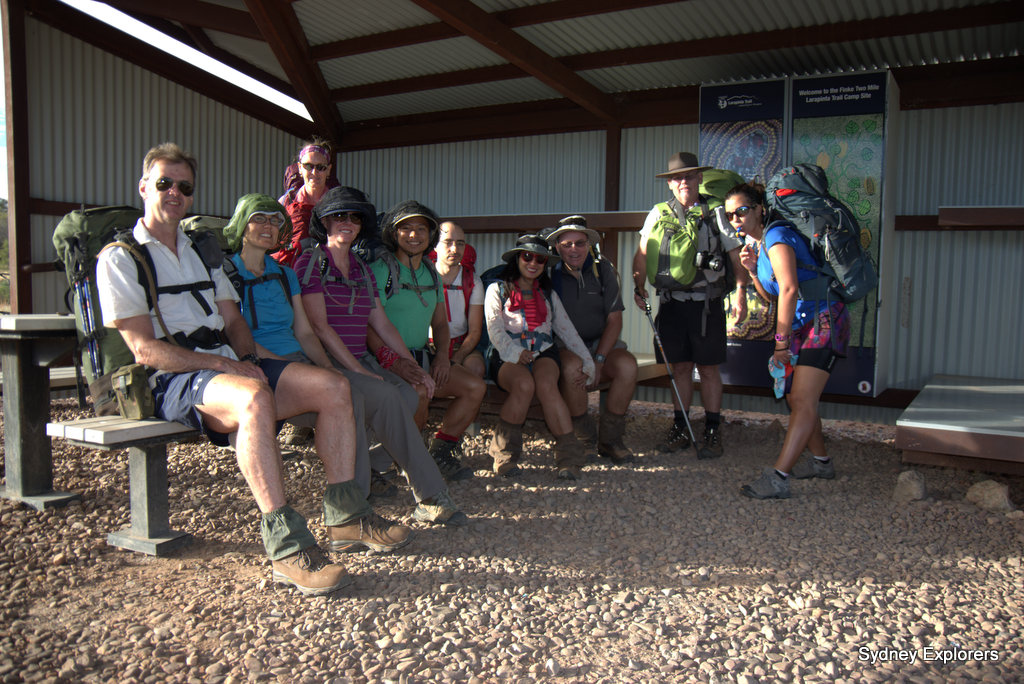 Finke River campground Larapinta Trail Sydney Explorers