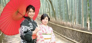 Japan family holiday dress up kimono